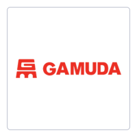 Gamuda logo โ commercial client served by Aircon Hero aircond service