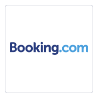 Booking.com logo โ commercial client served by Aircon Hero aircond service